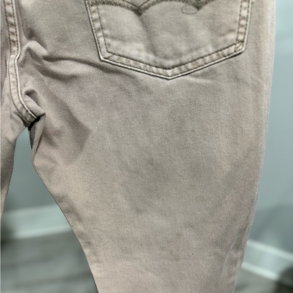 Men American Eagle slim straight fit beige denim size 34x32 jeans - Picture 7 of 8